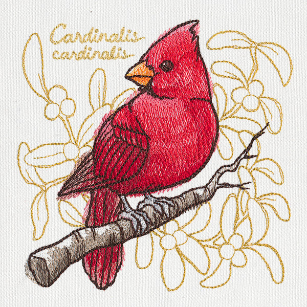Yuletide Medley - Painted Cardinal