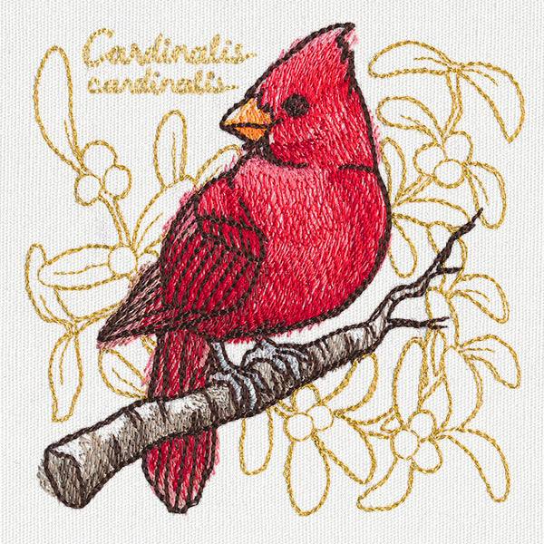 Yuletide Medley - Painted Cardinal