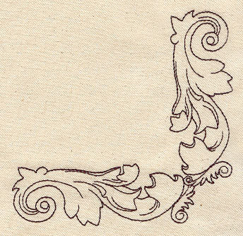 Carved Scroll Corner