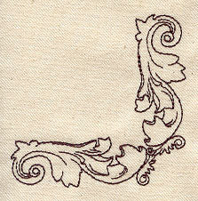 Carved Scroll Corner