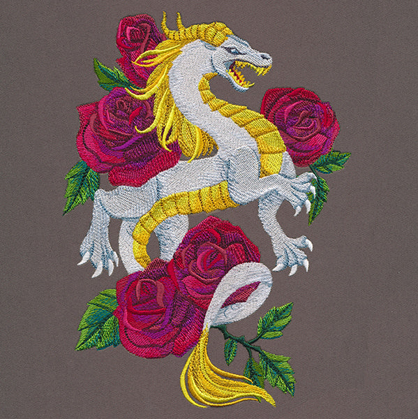 Fierce Floral Dragon