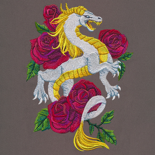 Fierce Floral Dragon
