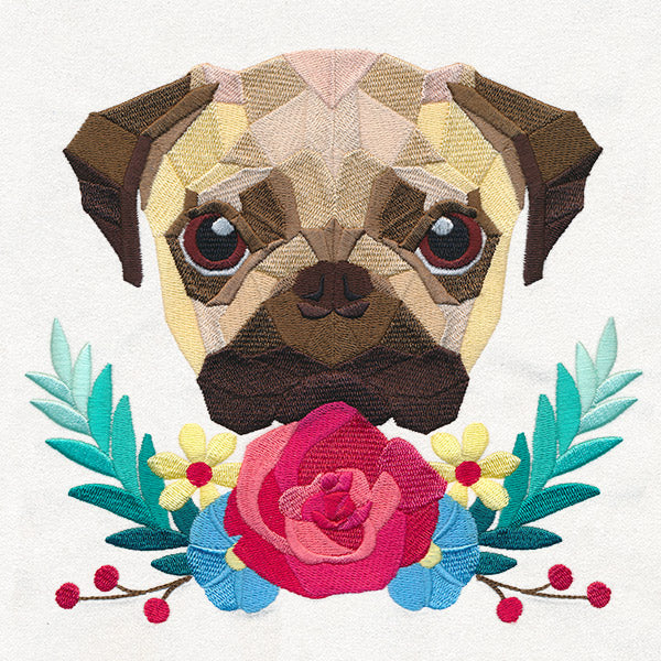 Floral Pug