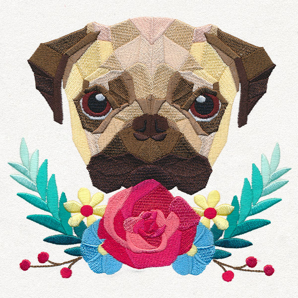 Floral Pug