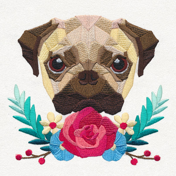 Floral Pug