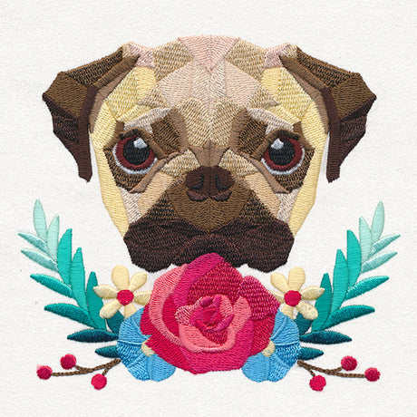 Floral Pug