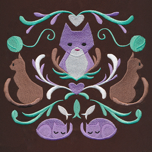 Folksy Feline Crest