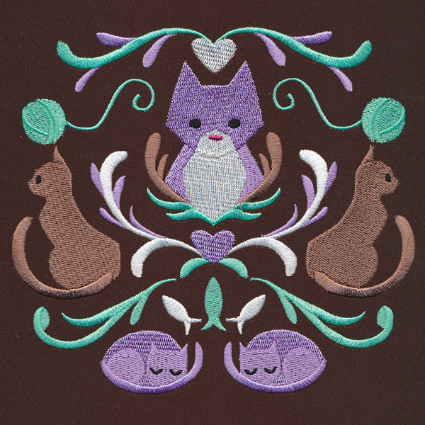 Folksy Feline Crest