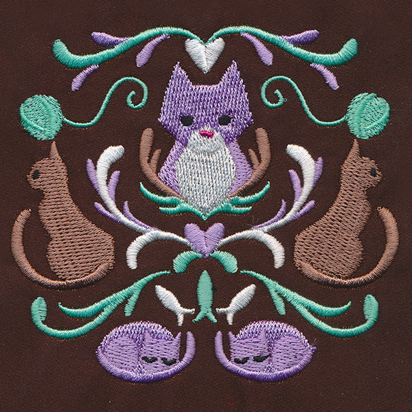 Folksy Feline Crest