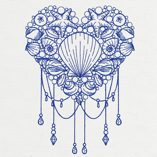 Draped Mermaid Heart