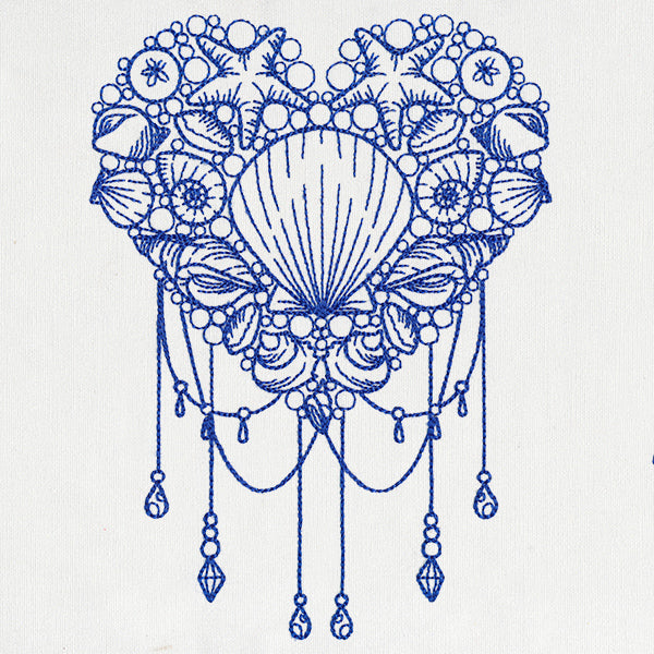 Draped Mermaid Heart