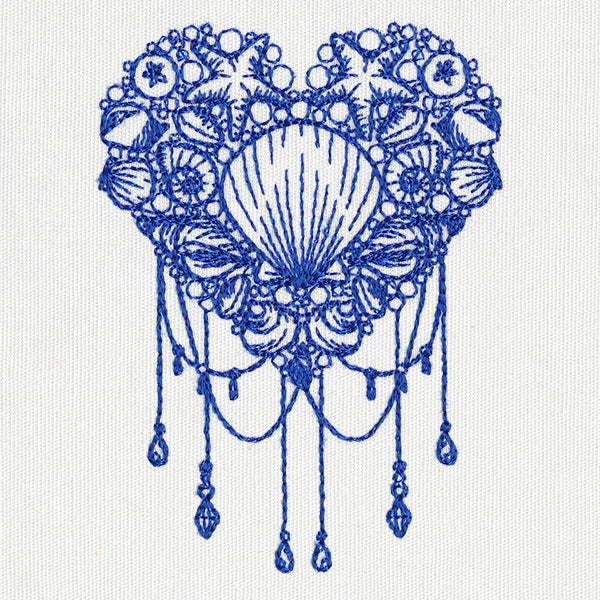 Draped Mermaid Heart