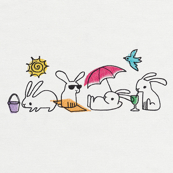 Beach Bunny Border