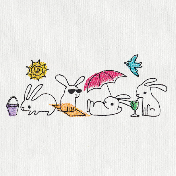 Beach Bunny Border