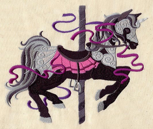 Dark Carousel Horse