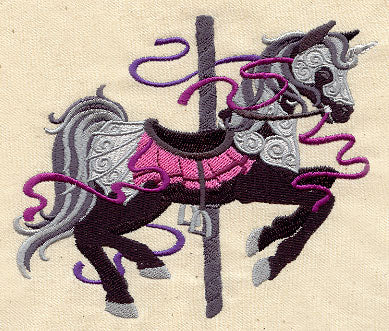 Dark Carousel Horse