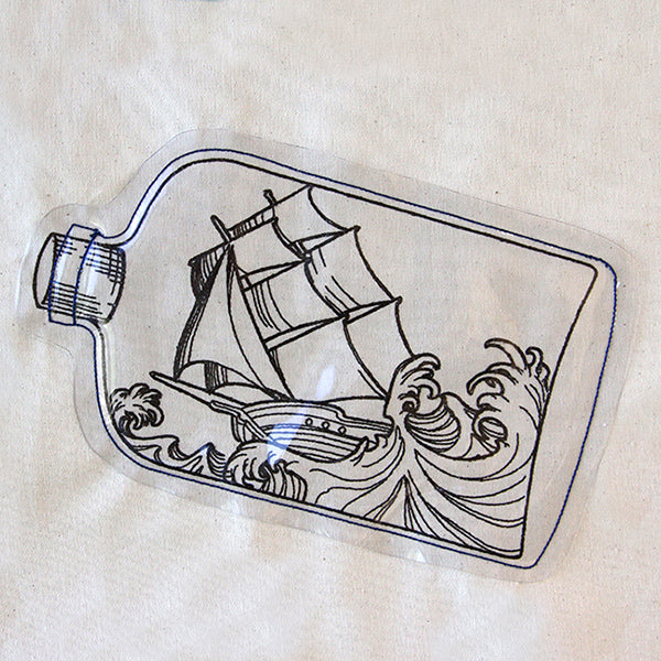 Ship in a Bottle (Vinyl Applique)