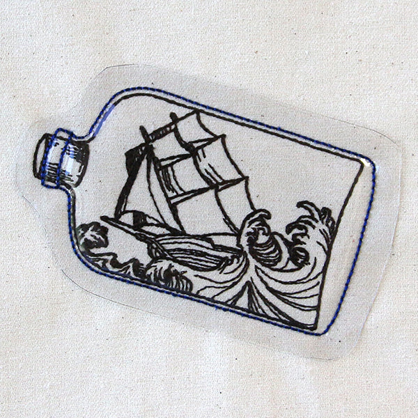 Ship in a Bottle (Vinyl Applique)