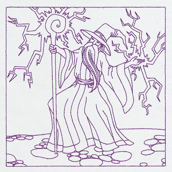 Fantasy Quilting - Wizard