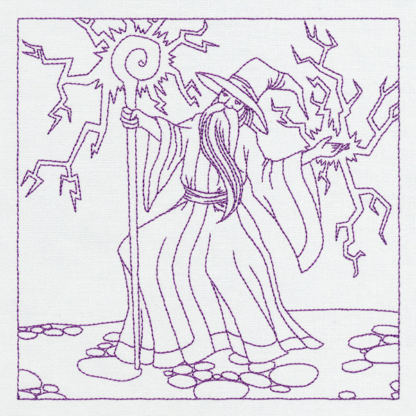 Fantasy Quilting - Wizard