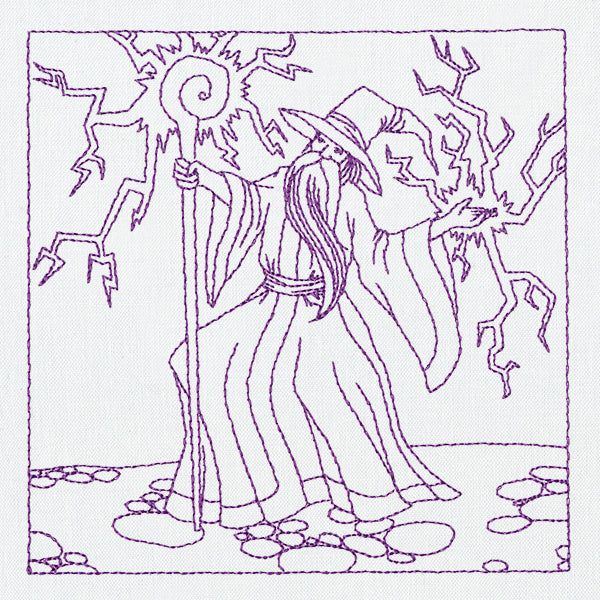 Fantasy Quilting - Wizard