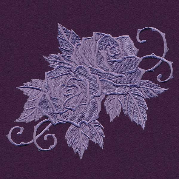 Baroque Roses - Angled Flourish