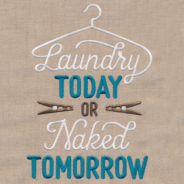 Laundry Today or Naked Tomorrow