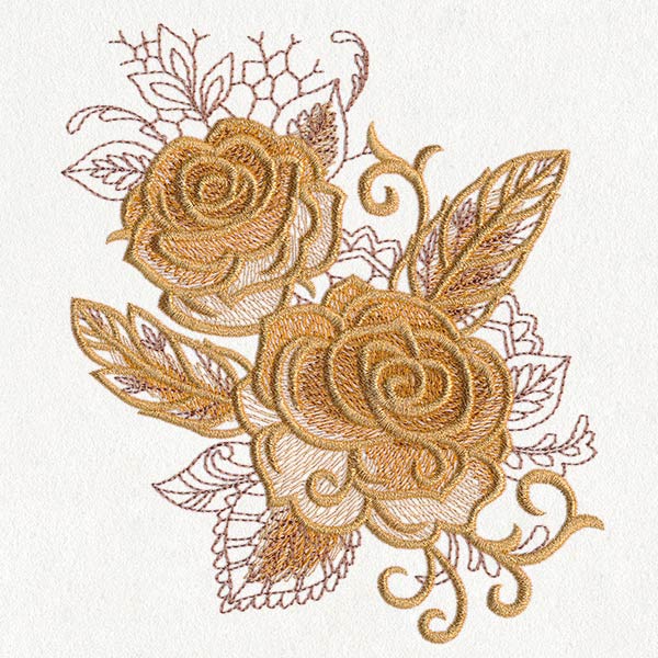 Autumn Baroque - Roses and Feathers