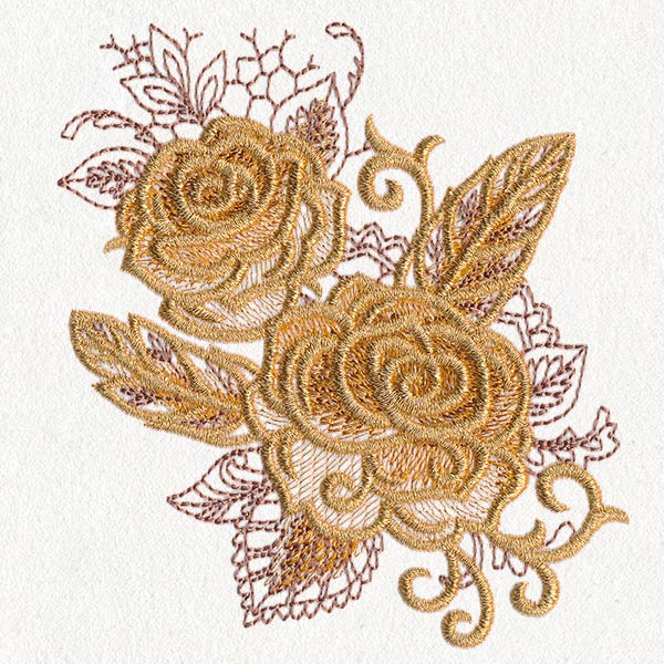 Autumn Baroque - Roses and Feathers