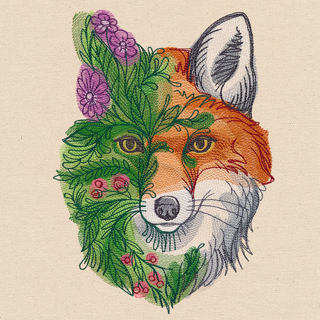 Fox in Flowers