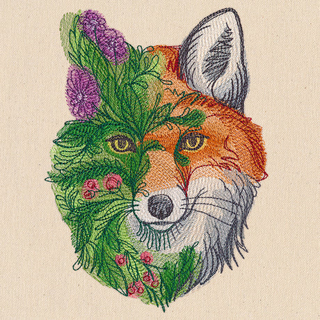 Fox in Flowers