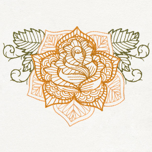 Delicate Rose (Thick Thread)