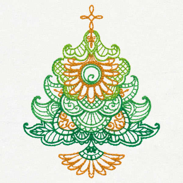 Delicate December - Christmas Tree (Thick Thread)