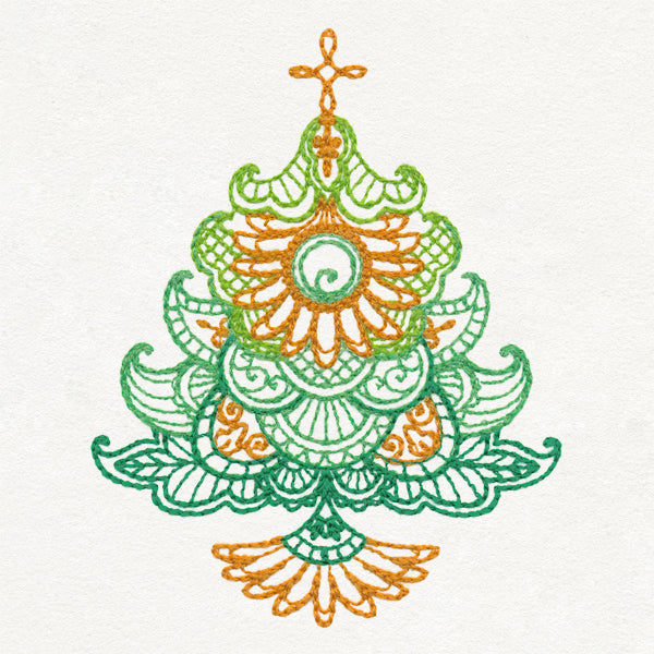 Delicate December - Christmas Tree (Thick Thread)