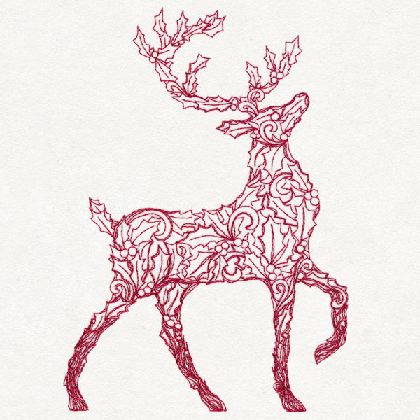 Holly Reindeer