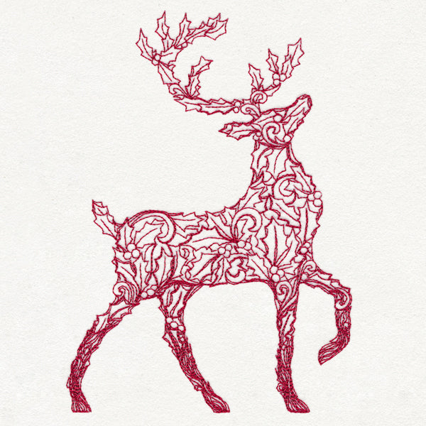 Holly Reindeer