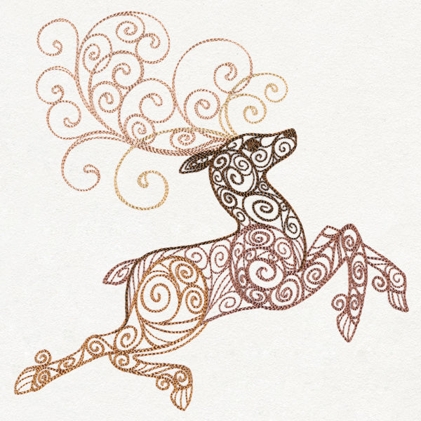 Yuletide Spirals - Reindeer