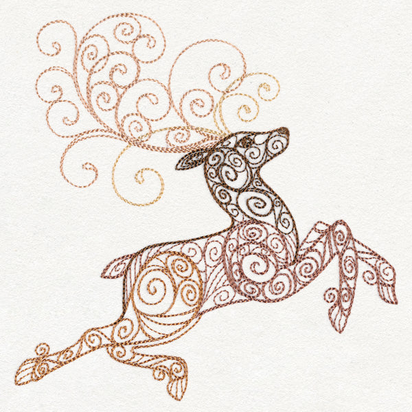 Yuletide Spirals - Reindeer