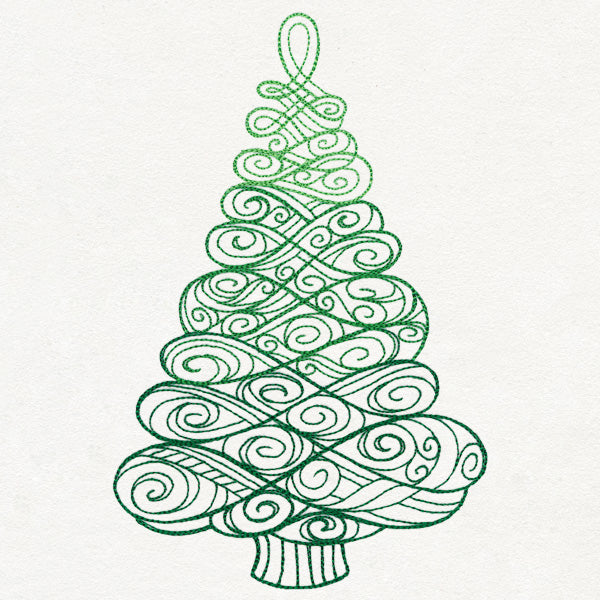 Yuletide Spirals - Christmas Tree
