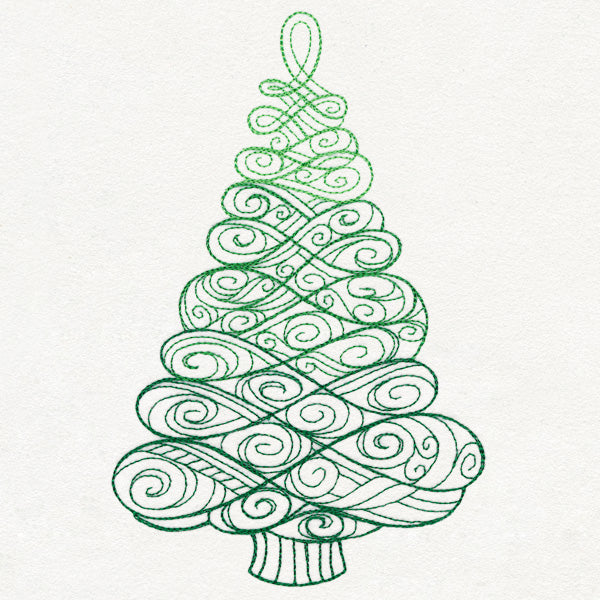 Yuletide Spirals - Christmas Tree
