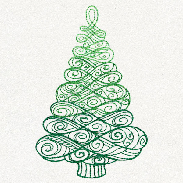 Yuletide Spirals - Christmas Tree