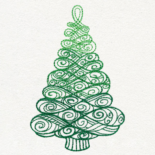 Yuletide Spirals - Christmas Tree
