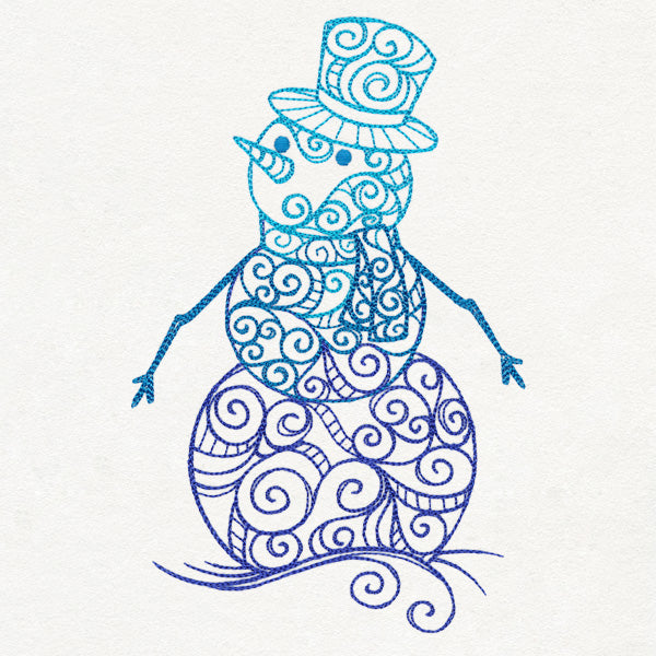 Yuletide Spirals - Snowman