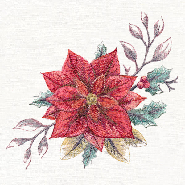 Frosted Poinsettia