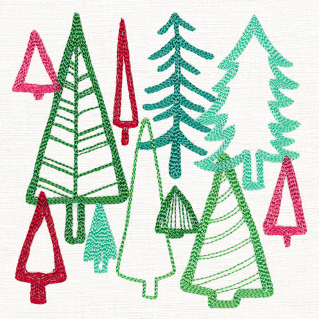 Merry Modern Tree Collage