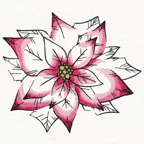 Watercolor Poinsettia