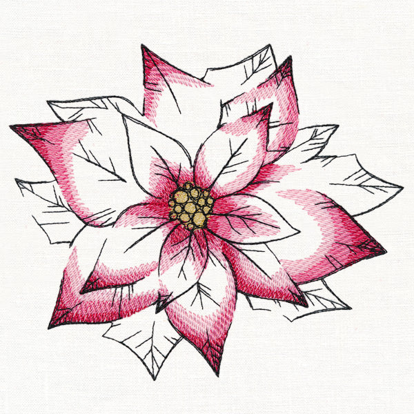 Watercolor Poinsettia