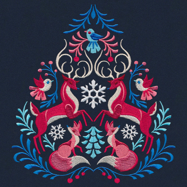 Folksy Winter Woodland Crest