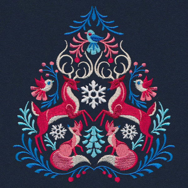 Folksy Winter Woodland Crest