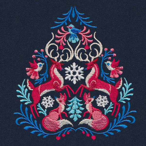 Folksy Winter Woodland Crest